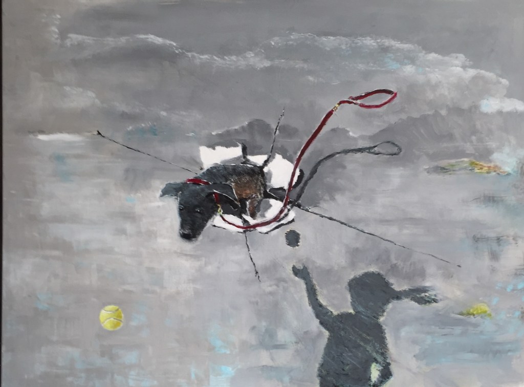 Per Kjeld maleri med titlen; Boldøje