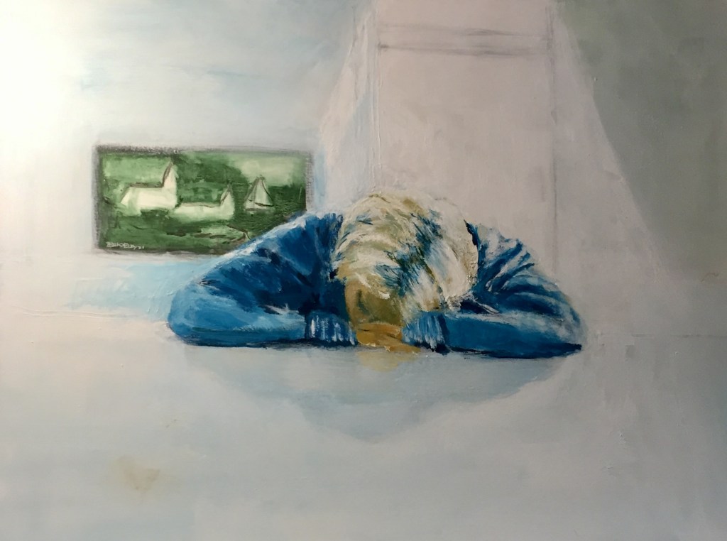 Per Kjeld maleri med titlen; Sleeping beauty