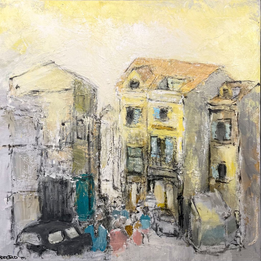 Per Kjeld maleri med titlen; Sæsonens Første