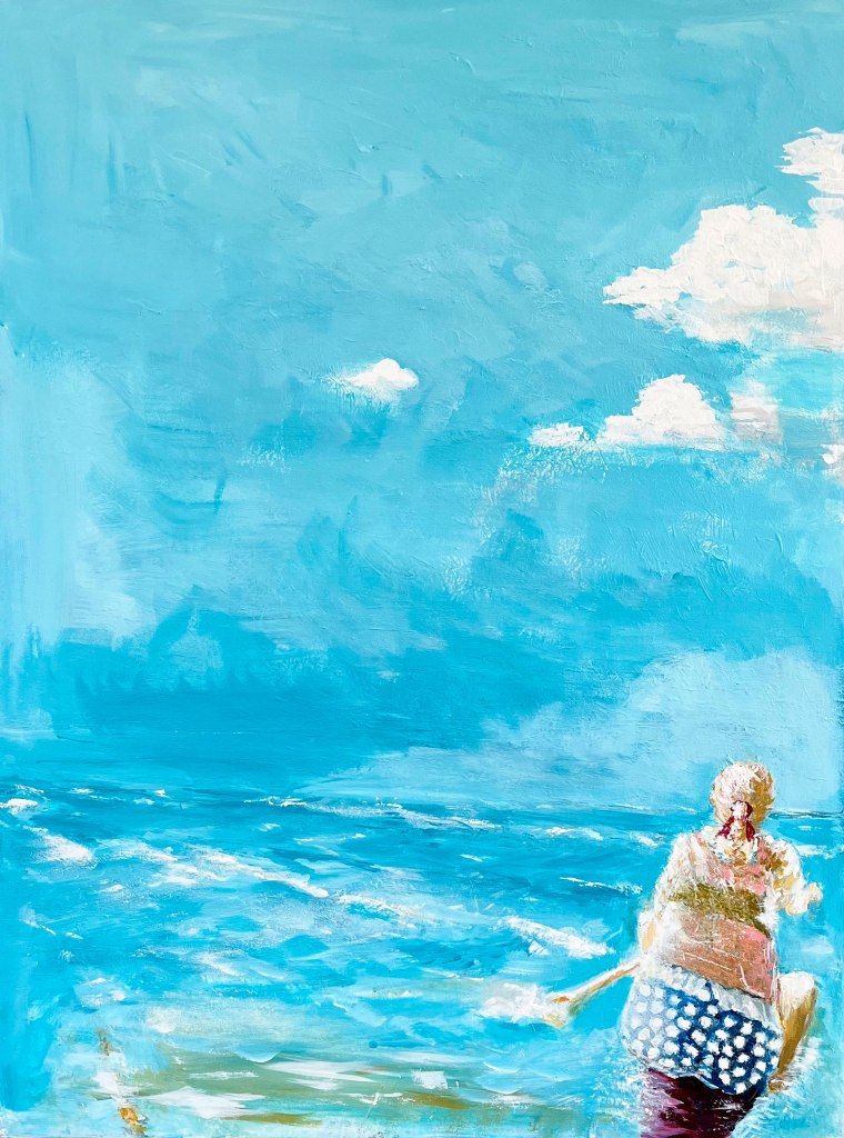 Per Kjeld maleri med titlen; Op Aa Staa