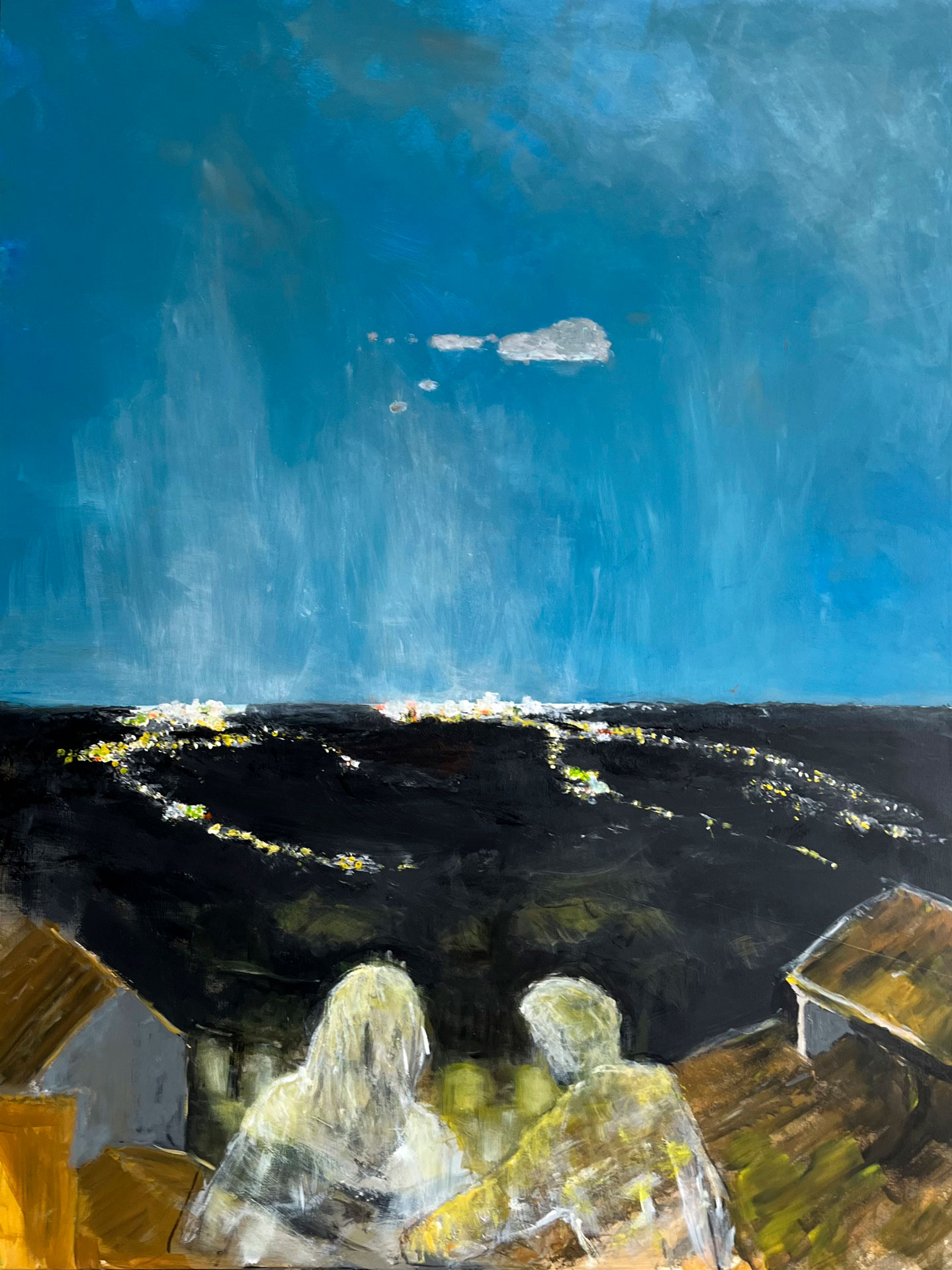 Per Kjeld maleri med titlen; Lysshow