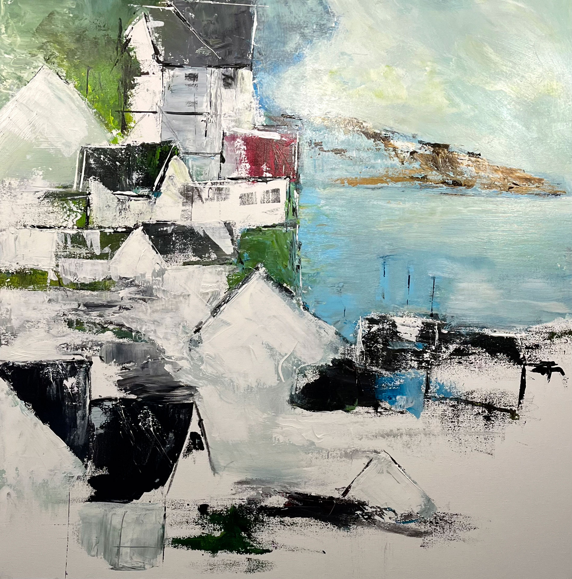 Per Kjeld maleri med titlen; Seaview III